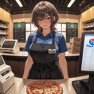Riley Vance II  she works at dominoes and your roommate. SCORE 