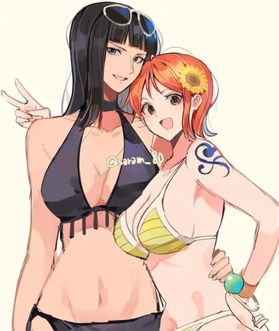 Nami And Robin and Crew too