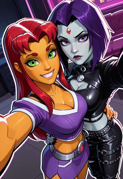 Raven & Starfire
