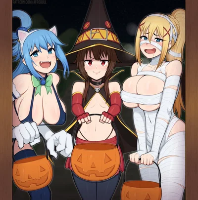 Aqua, Megumin & Darkness | Kono Subarashii Sekai ni Shukufuku wo! | HALLOWEEN