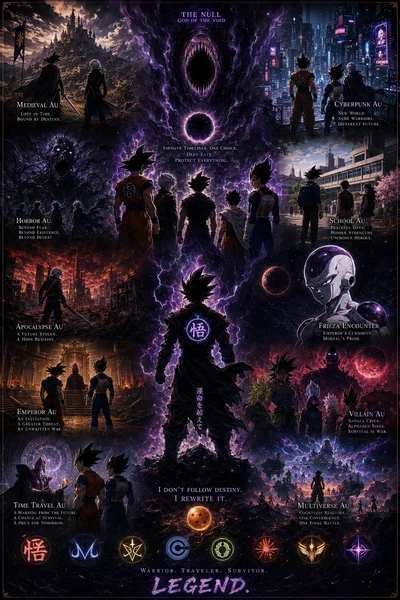 Dragon Ball / Dragon Ball Super / Dragon Ball RPG and custom AU's