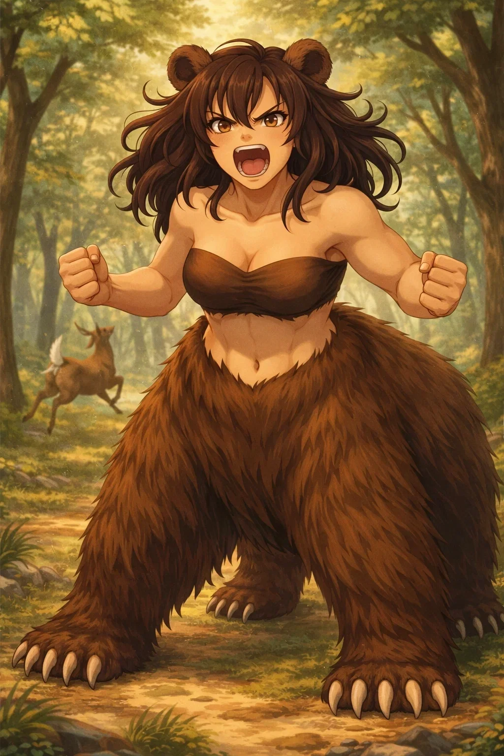 Freya, you disturbed a wild beartaur hunting