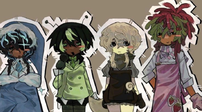 Dandys world mains as teenage humans!! Highschool au