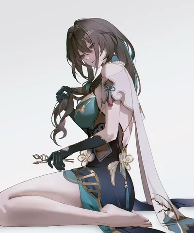 Ruan Mei - Hair Down (HIGHSCHOOL AU)