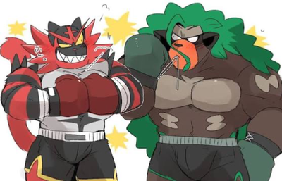 Incineroar and Rillaboom