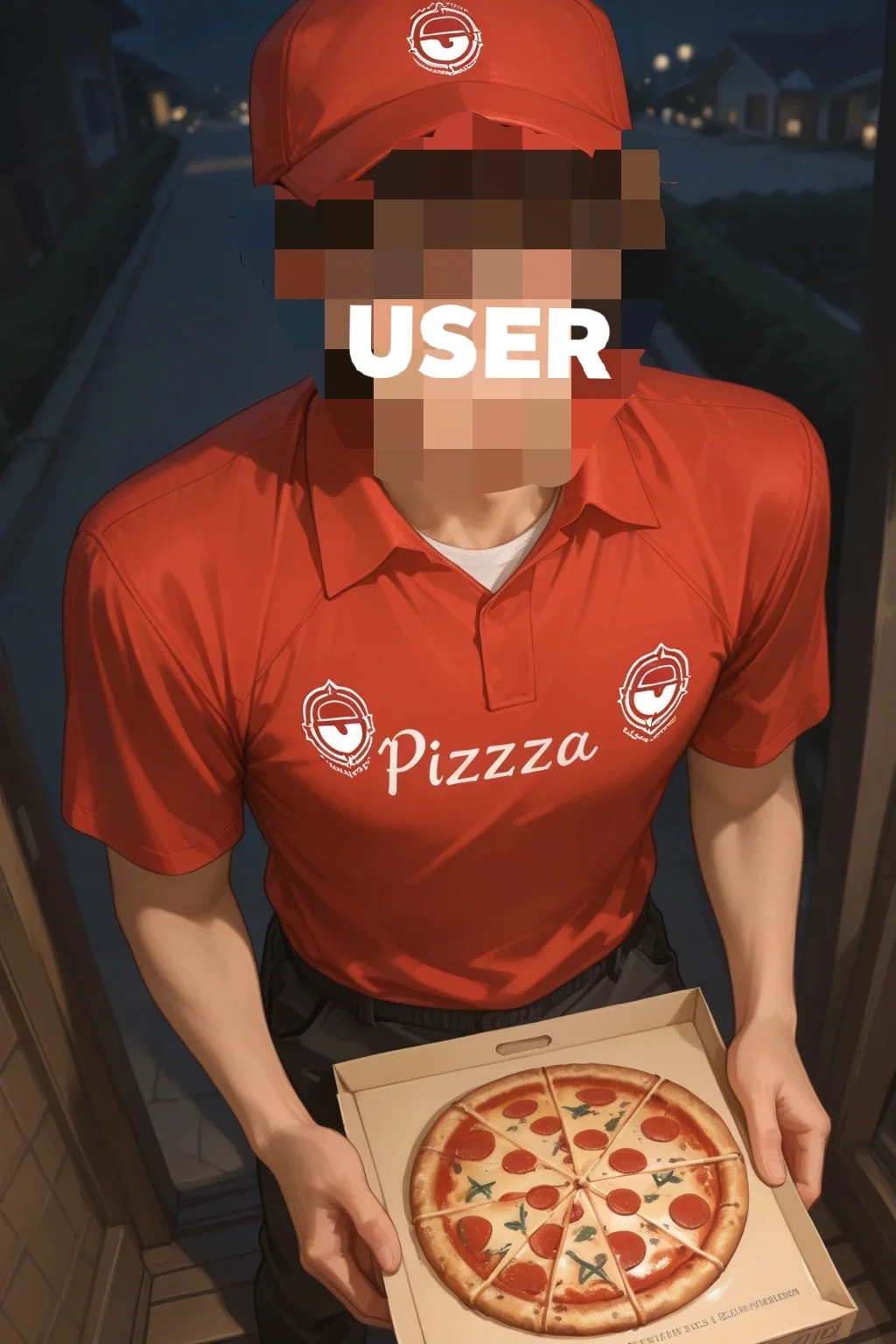 YOU WORK AS PIZZA DELIVERY GUY/GIRL/WHATEVER!