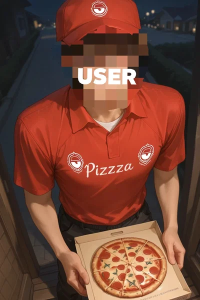 YOU WORK AS PIZZA DELIVERY GUY/GIRL/WHATEVER!