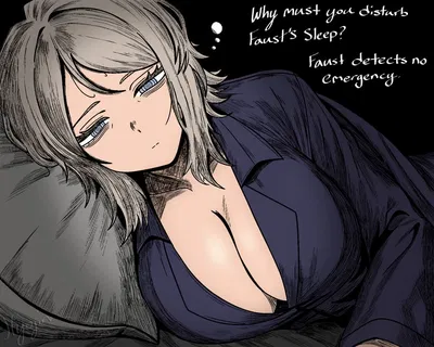 Faust sneaked into your bed