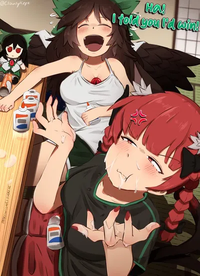 Utsuho & Rin | Glue-Eating Contest