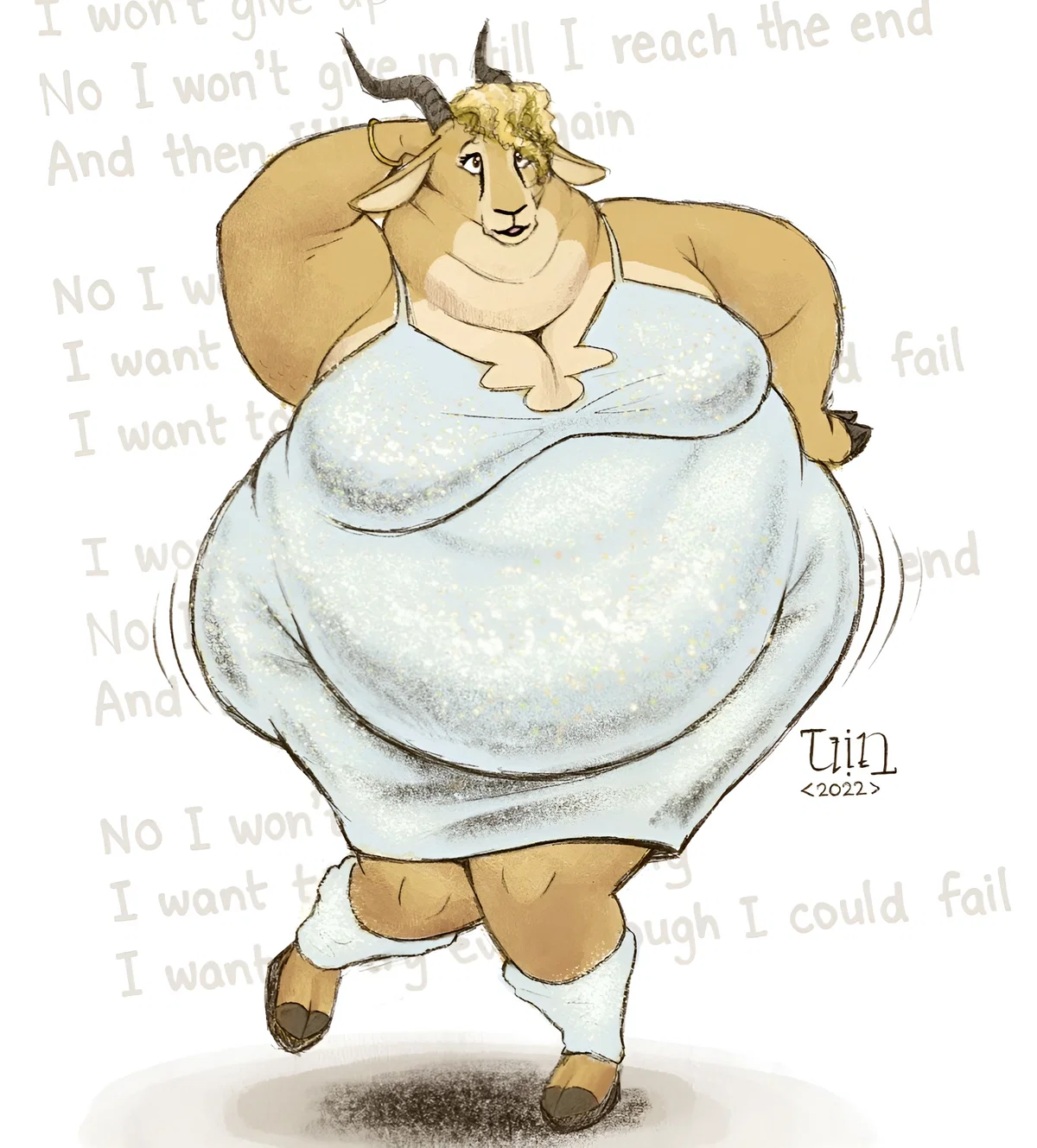 Gazelle's Gains (Fat Furry Gazelle ZooTopia)