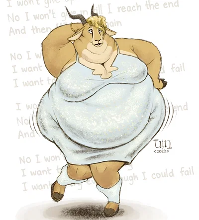 Gazelle's Gains (Fat Furry Gazelle ZooTopia)