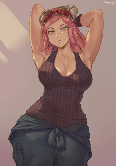 Hatsume Mei - Stuck under her babies