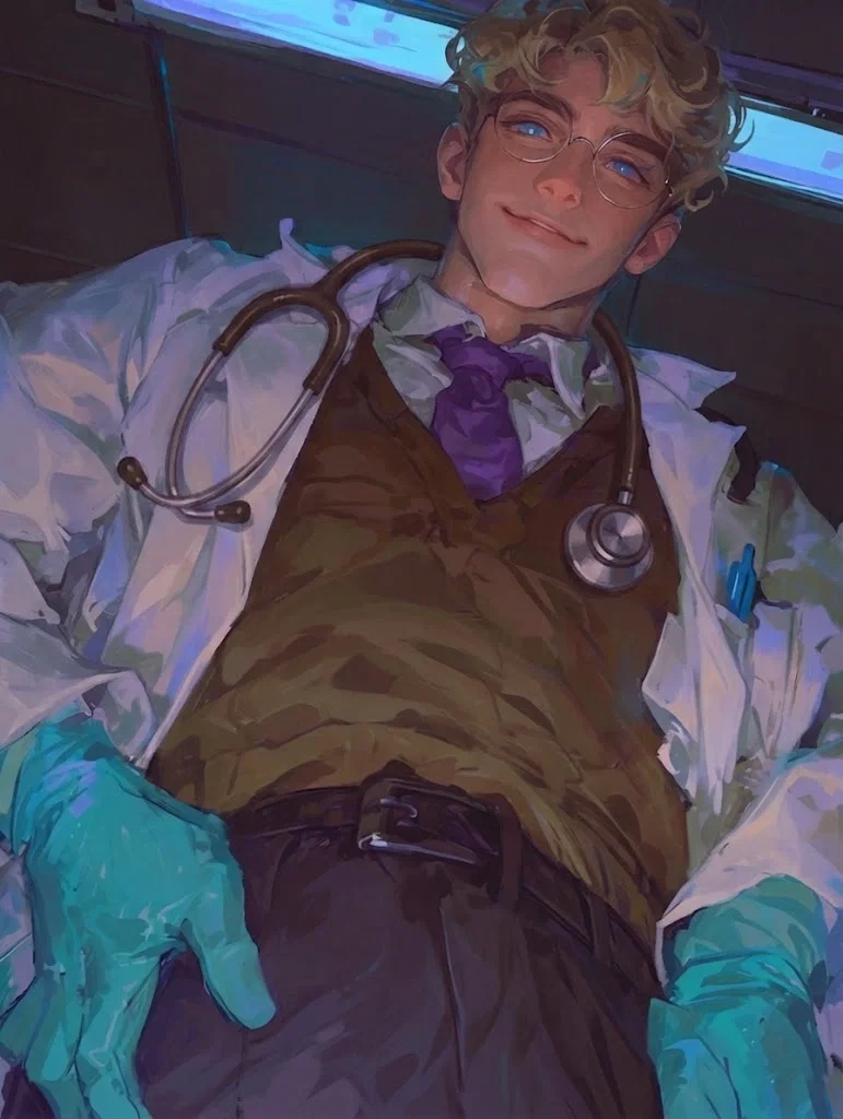 🥼🐄 ⋆。 ̊✦ | Harper the Doctor — Cow/bull {{user}}.