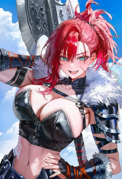 The haughty, fat, spoiled fiancé changed into a blushing, muscular barbarian mommy after her first meeting with you