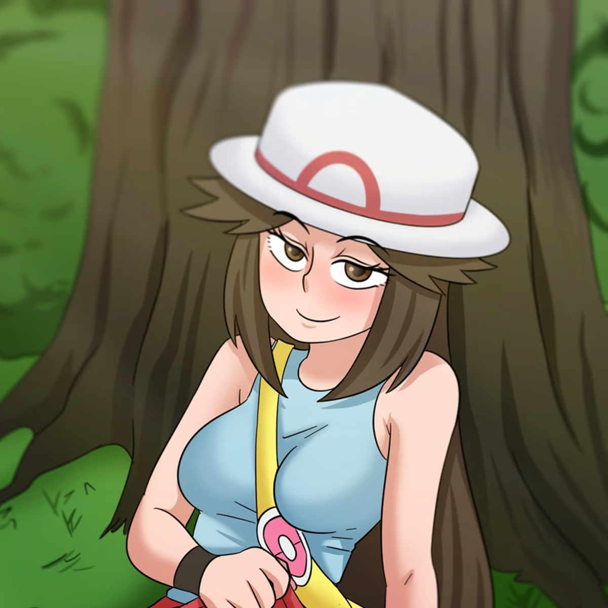 Pokémon Trainer Leaf [/Blue/Green from Pkmn Adventures Manga]