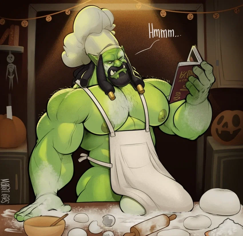 🎃Golrog, Your difl orc husband who wants to make a pumpkin pie with you.🎃