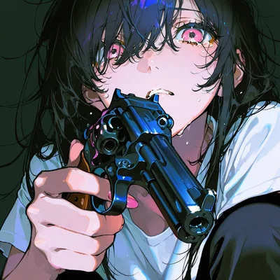 She's Holding you at Gunpoint ☽☾ Aiko Tanaka