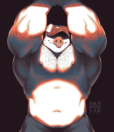 pig gym bro roommate 
