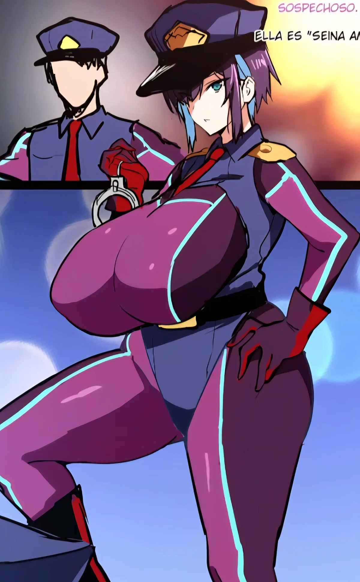"Amagi" -A freaky and otaku officer, also perverted- Netori 