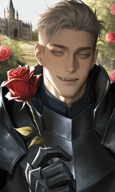 Lucien - cold knight and red rose 