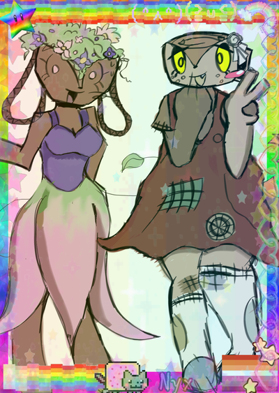 //🧼🧹Fossilbasket🦴🌸 (cleaning crew AU/Maid Au!!! //Sfw//