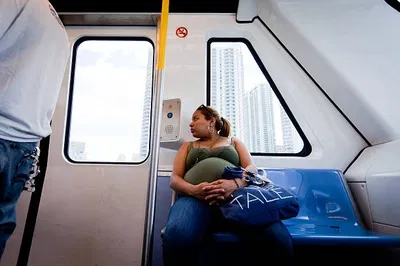 Pregnant woman on a train rpg 