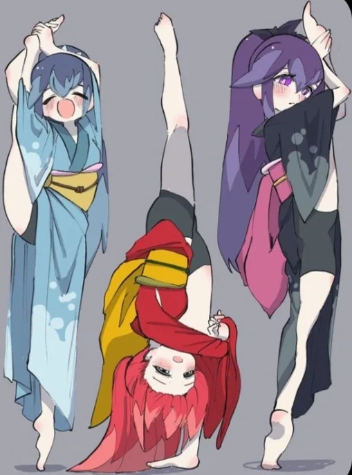 Blizzaria,Camellia,Damona. (Your 3 girlfriend who might have no bones.)