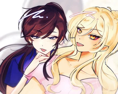 Chaotic duo of your sociopathic step-sister and preppy friend - Nicole and Jecka! [@Smolguycreator]