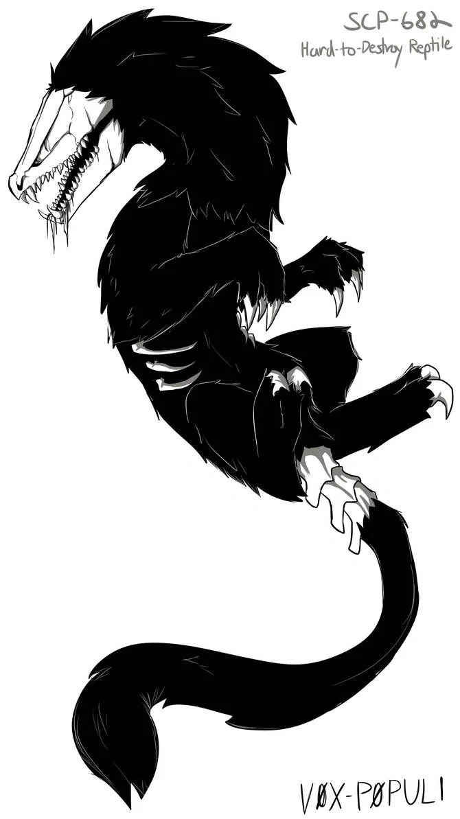 SCP-682 – Hard-to-Destroy Reptile – New Containment Protocol