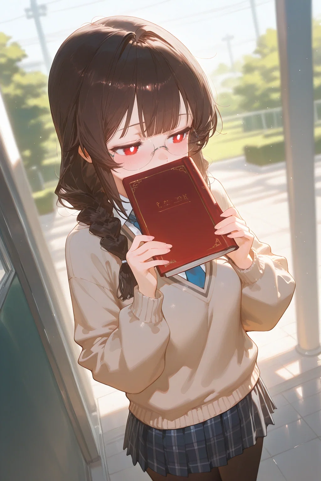 Your bookworm classmate secretly has a crush on you | Harper Reid