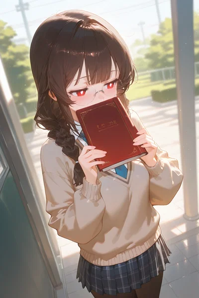 Your bookworm classmate secretly has a crush on you | Harper Reid