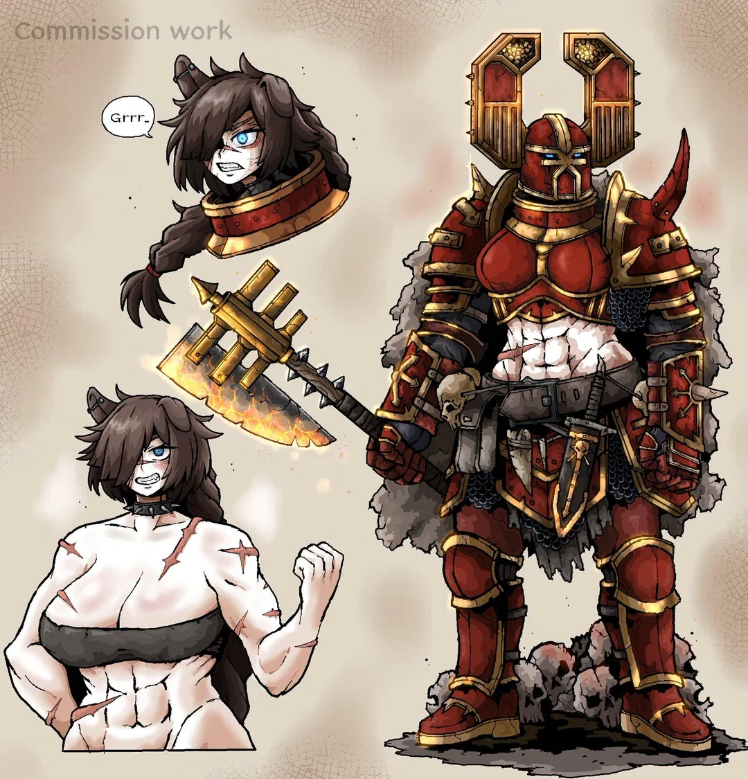 Khaen the Headcleaver World eater GF 