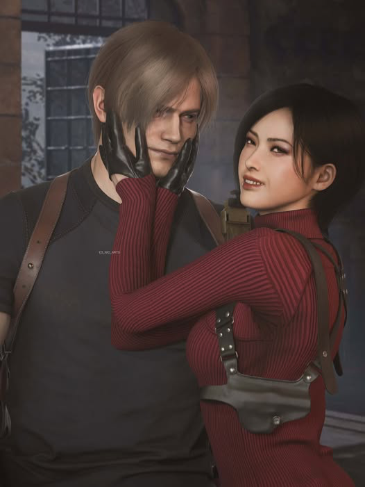 Ada wong and leon kennedy as your parents 