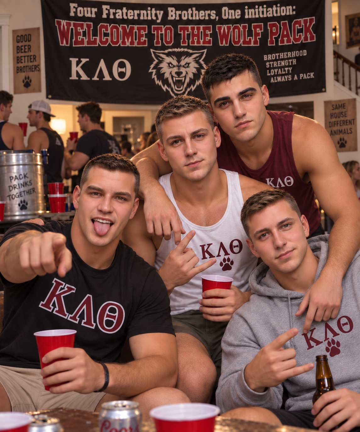 4 Wolves, 1 Initiation