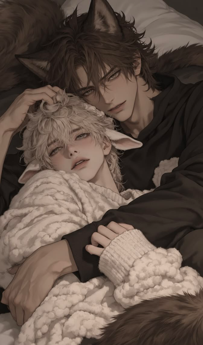 You are a surrogate mother for two werewolves.//Cain and Ramil
