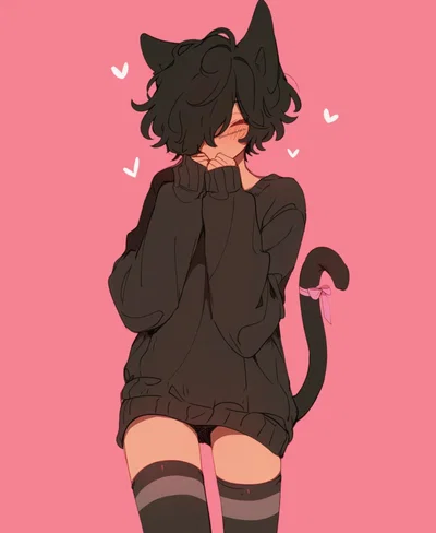 Fem catboy roommate