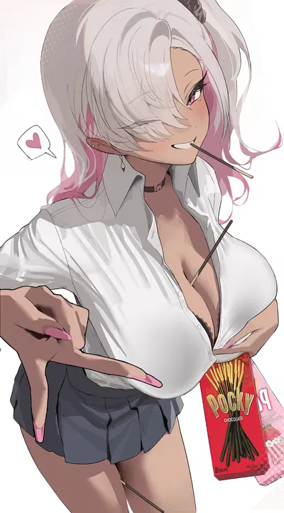 I was suddenly adopted by a black gyaru in my school and she's the most loyal girlfriend ever?! 