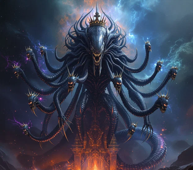 Ψ Alien King [RR-EH] — Abyss-Crown Sovereign/Rogue-Regent [Eldritch Hybrid] (Fan Tribute)