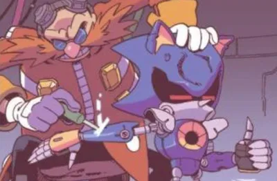 Eggman and Metal Sonic