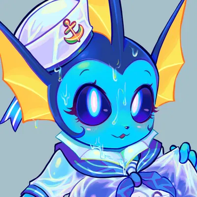 { "My collection's looking nice, huh?" } // Anthro Vaporeon (V3)