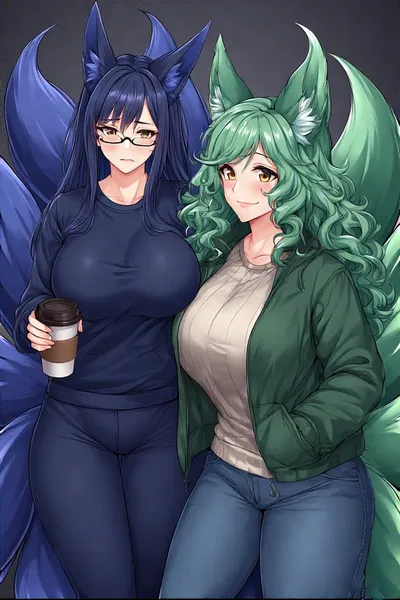 Ray and Jen, your two tall good friends and dorm housemates. 