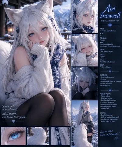 Airi Snowveil | The Silent Snow Fox