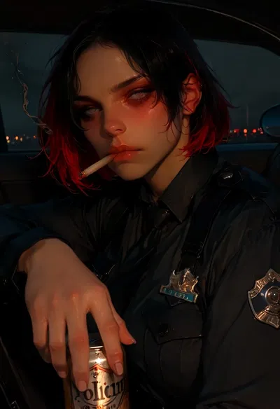 Your police partner seems somewhat indifferent and cold... or is she depressed?