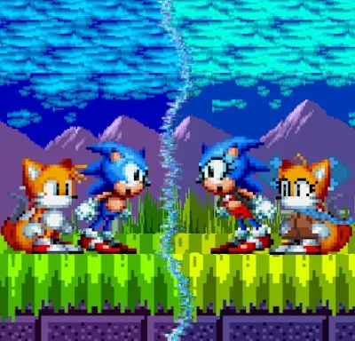 Turnabout - Sonic & Miles "Tails" Prower/Sonya & Millie "Tails" Secemiu