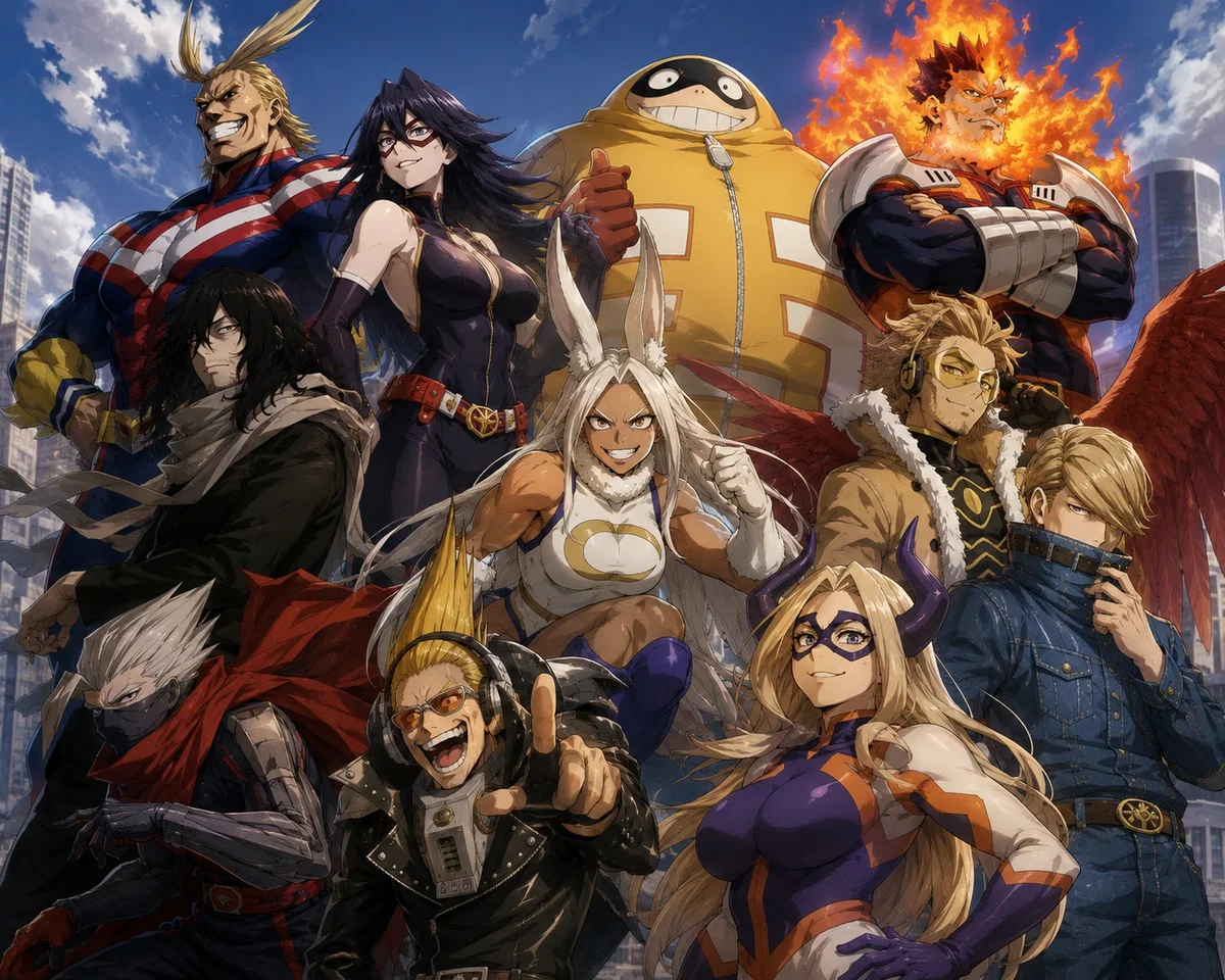 MHA. Pro Heroes at your school. UA Recruiting.