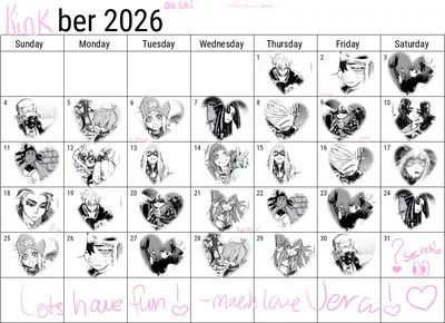 Kinktober line up! 