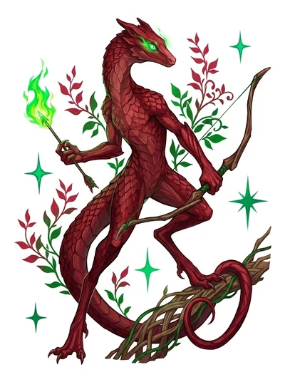 A Carmine Resinweaver