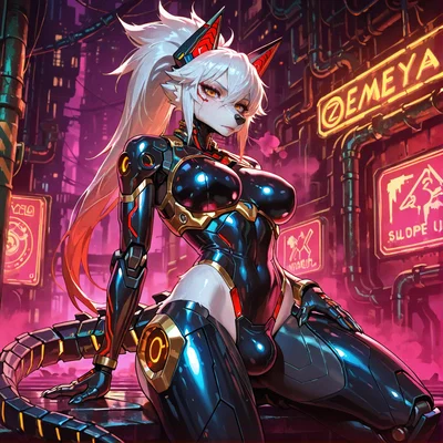 🐺 Valkyrie-06 — Frontier Enforcer Futa Cyber-Wolf