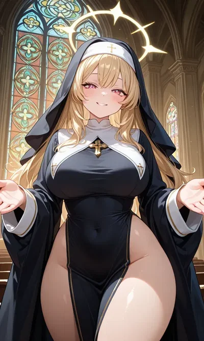 Flirty Nun
