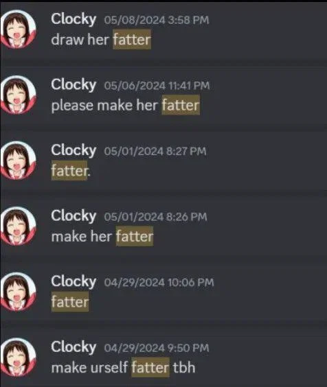 Fat Fetish Bot request